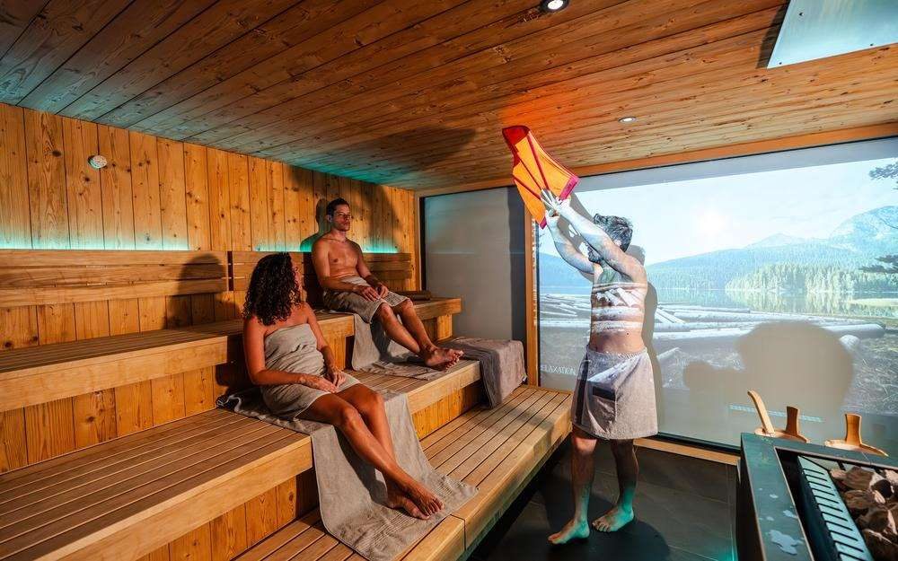 Sauna s výhledem do hor